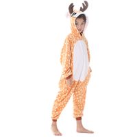 Comfortable Loose Flannel Children's Cartoon Animal Shape One-piece Pajamas main image 4