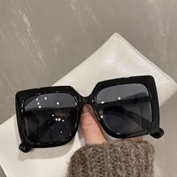 New Trendy White Black Transparent Unisex Square Frame Pc Sunglasses main image 2