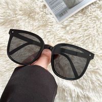 New Fashion Foldable Square Solid Color  Uv Protection Pc Sunglasses sku image 1