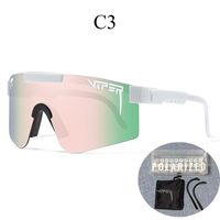 New Style Color Large One-piece Lens Polarized Cycling Sports Goggles sku image 3