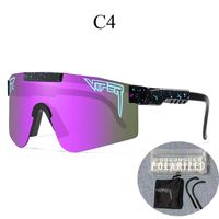 New Style Color Large One-piece Lens Polarized Cycling Sports Goggles sku image 4