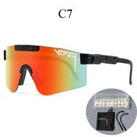 New Style Color Large One-piece Lens Polarized Cycling Sports Goggles sku image 7