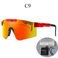 New Style Color Large One-piece Lens Polarized Cycling Sports Goggles sku image 9