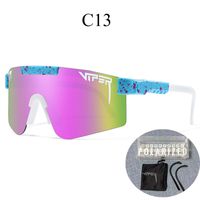 New Style Color Large One-piece Lens Polarized Cycling Sports Goggles sku image 13