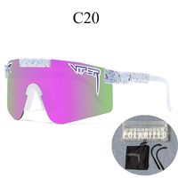 New Style Color Large One-piece Lens Polarized Cycling Sports Goggles sku image 20
