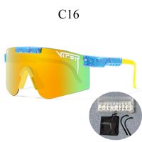 New Style Color Large One-piece Lens Polarized Cycling Sports Goggles sku image 16