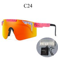 New Style Color Large One-piece Lens Polarized Cycling Sports Goggles sku image 24