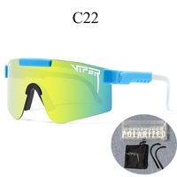 New Style Color Large One-piece Lens Polarized Cycling Sports Goggles sku image 22