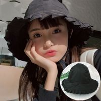 Women's Cute Basic Solid Color Cotton Hat Sun Hat main image 4