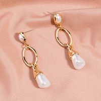 Wholesale Jewelry 1 Pair Vintage Style Geometric Alloy Artificial Pearls Earrings main image 1