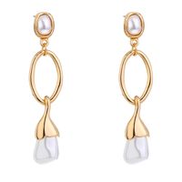 Wholesale Jewelry 1 Pair Vintage Style Geometric Alloy Artificial Pearls Earrings main image 5
