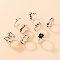 Women's Retro Leaves Butterfly Alloy Ring main image 3