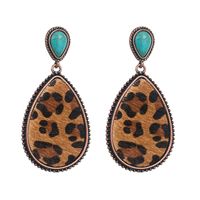 Women's Vintage Style Water Drop Alloy Earrings Inlay Turquoise Earrings main image 5