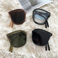 New Fashion Foldable Square Solid Color  Uv Protection Pc Sunglasses main image 1