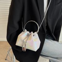 2022 New Fashion Sequined Chain Small Portable Bucket Bag Women main image 5