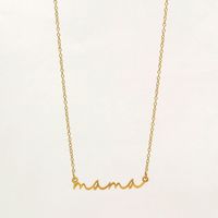 Simple Style Letter Stainless Steel Necklace main image 4
