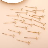 Simple Retro Fashion Gold Y Letter Hairpin 10-piece Set main image 1