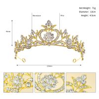 Retro Baroque Crown Bridal Headdress Wholesale Nihaojewelry sku image 2