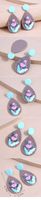 Fashion Cute Cartoon Water Drop Shape Resin Stud Earrings main image 2