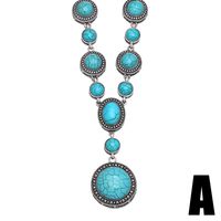 Alloy Fashion Geometric Necklace  (green)  Fashion Jewelry Nhas0554-green sku image 2