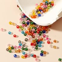 1 Set Diameter 4mm Glass Solid Color Beads main image 1