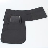 Poche Femelle Costume Tissu Élastique Taille Décoration Ceinture Noire main image 4