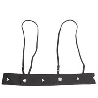 Shirt Decorative Sling Black Fashionable Accessories Pearl Strap Vest main image 2