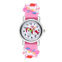 Unicorn Pattern Series Children's Watch Color Plastic Belt Boys And Girls Student Wrist Watch Gift Watch main image 4