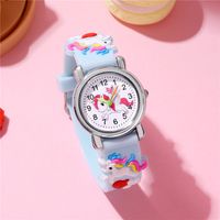 Unicorn Pattern Series Children's Watch Color Plastic Belt Boys And Girls Student Wrist Watch Gift Watch main image 2