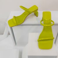 Casual Style Einfache Pu Leder Gummi Sohle Hohe-mit Hohen Absätzen Sandalen sku image 14