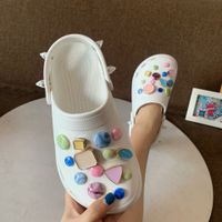 Hole Shoe Ornament Decorative Buckle Diy Macaron Candy Color Shoe Buckle Accessories main image 3