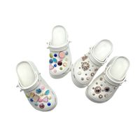New Coros Shoes Decorative Diy Detachable Color Chain Rhinestone Bow Metal Shoe Buckle Accessories main image 4