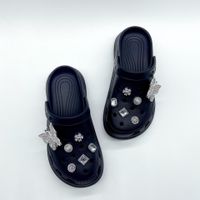 New Coros Shoes Decorative Diy Detachable Color Chain Rhinestone Bow Metal Shoe Buckle Accessories sku image 3
