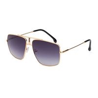New Fashion Double Beam Square Full Frame Men's Sunglasses Wholesale sku image 10
