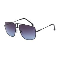 New Fashion Double Beam Square Full Frame Men's Sunglasses Wholesale sku image 8