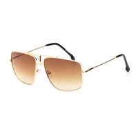 New Fashion Double Beam Square Full Frame Men's Sunglasses Wholesale main image 2