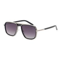 2022 New Fashion Retro Square Full Metal Frame Men's Sunglasses Wholesale sku image 8