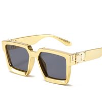 Fashion Geometric Uv400 Men's Sunglasses sku image 15