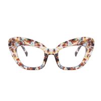 New Fashion Anti-blue Large Cat Eye Frame Plain Glasses Women's Uv-proof Sunglasses main image 2
