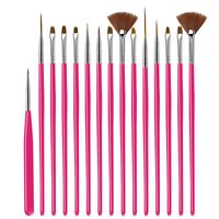 15-piece Pen Tool Uv Pen Crystal Pen Silicone Pen Diamond Pen Manicure Painting Brush Set sku image 7