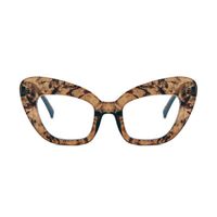 New Fashion Anti-blue Large Cat Eye Frame Plain Glasses Women's Uv-proof Sunglasses main image 4