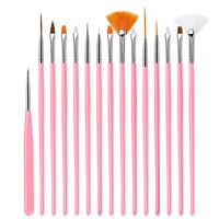 15-pièce Stylo Outil Uv Stylo Cristal Stylo Silicone Stylo Diamant Stylo Manucure Peinture Brosse Ensemble sku image 5