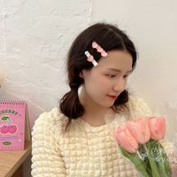 Pink Flower Small Hairclip Female Sweet Cute Hair Accessories main image 3