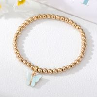 Simple Style Butterfly Alloy Beaded Resin Bracelets main image 2