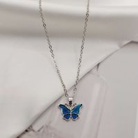 Women's Vintage Style Fashion Butterfly Alloy Necklace Plating No Inlaid Necklaces main image 5