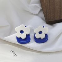 Fashion Flowers Acrylic Synthetic Resin Synthesis Women's Ear Studs sku image 1