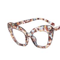New Fashion Anti-blue Large Cat Eye Frame Plain Glasses Women's Uv-proof Sunglasses sku image 3