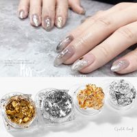 Neue Gold Folie Draht Paillette Fragment Gel Diy Dekoration Nagel Schönheit Zinn Folie main image 2