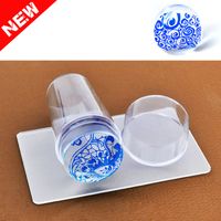 Cover Seal Fully Transparent Handle Sheet Head Silicone Nail Stamp main image 4