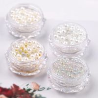 Three-dimensional Steel Ball Bright Pearl Bubble Size Mixed Fingernail Decoration main image 5